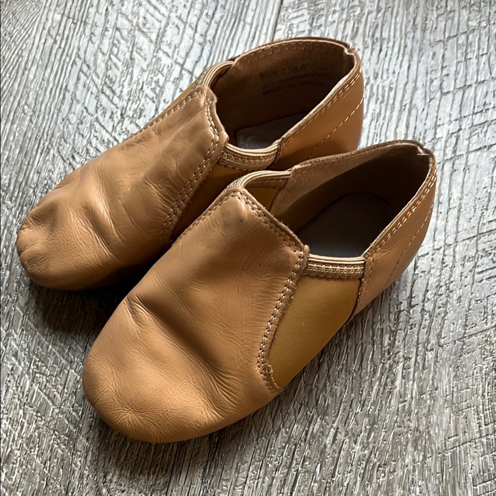Dance Basix Slip On Tan Jazz Shoes